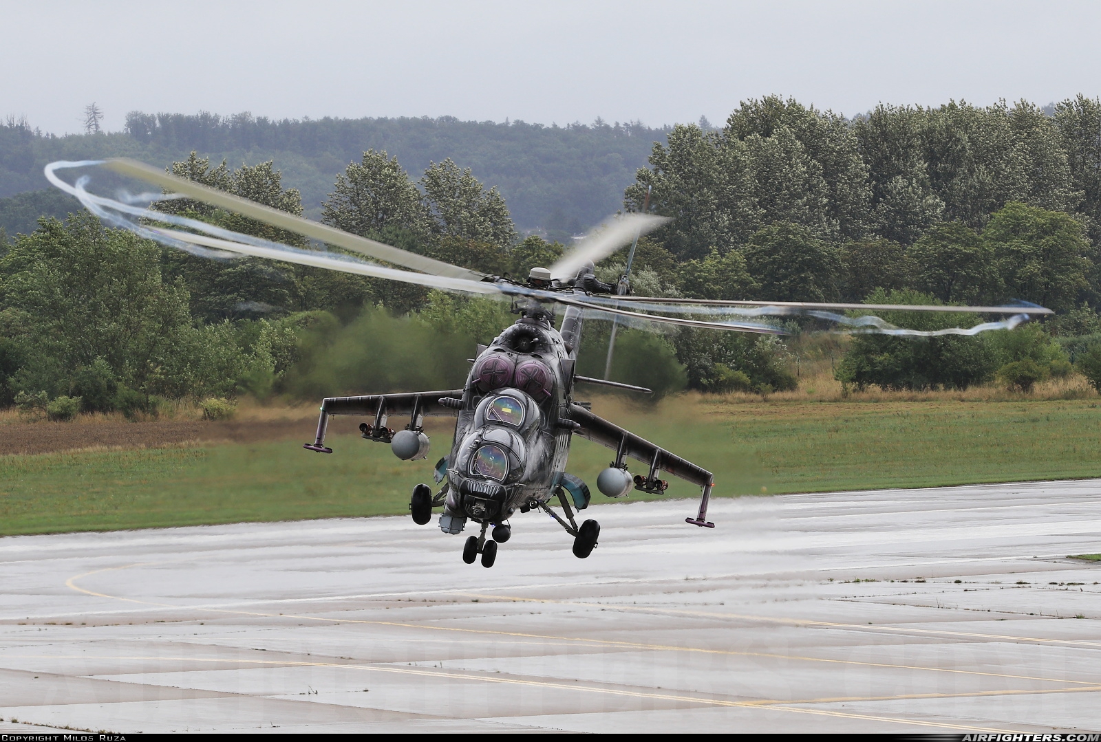 Czech Republic - Air Force Mil Mi-24V 3366 at Hradec Kralove (LKHK), Czech Republic