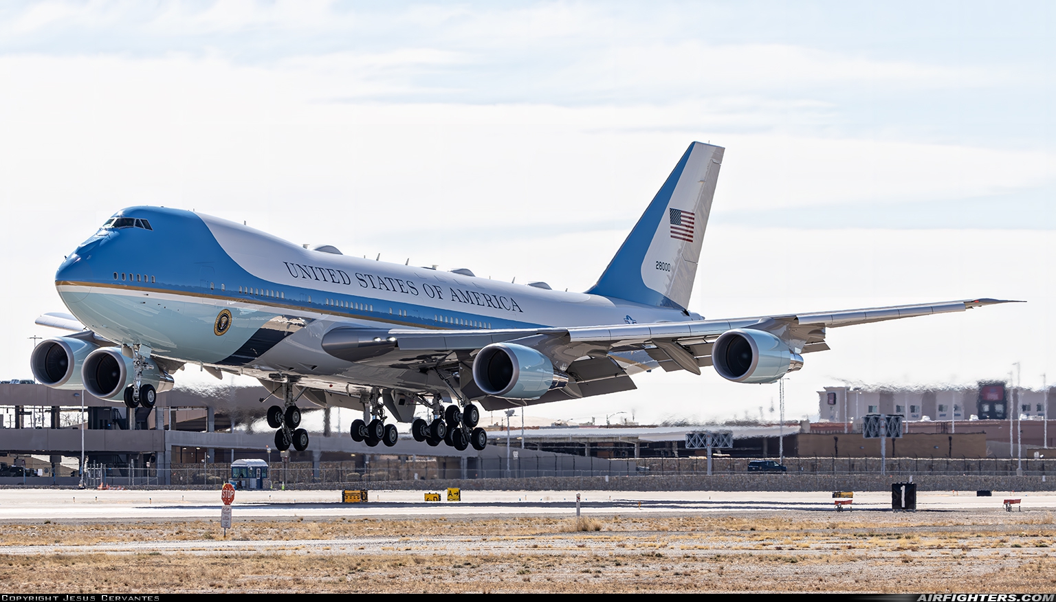 USA - Air Force Boeing VC-25A (747-2G4B) 82-8000 at El Paso - Int. (ELP / KELP), USA