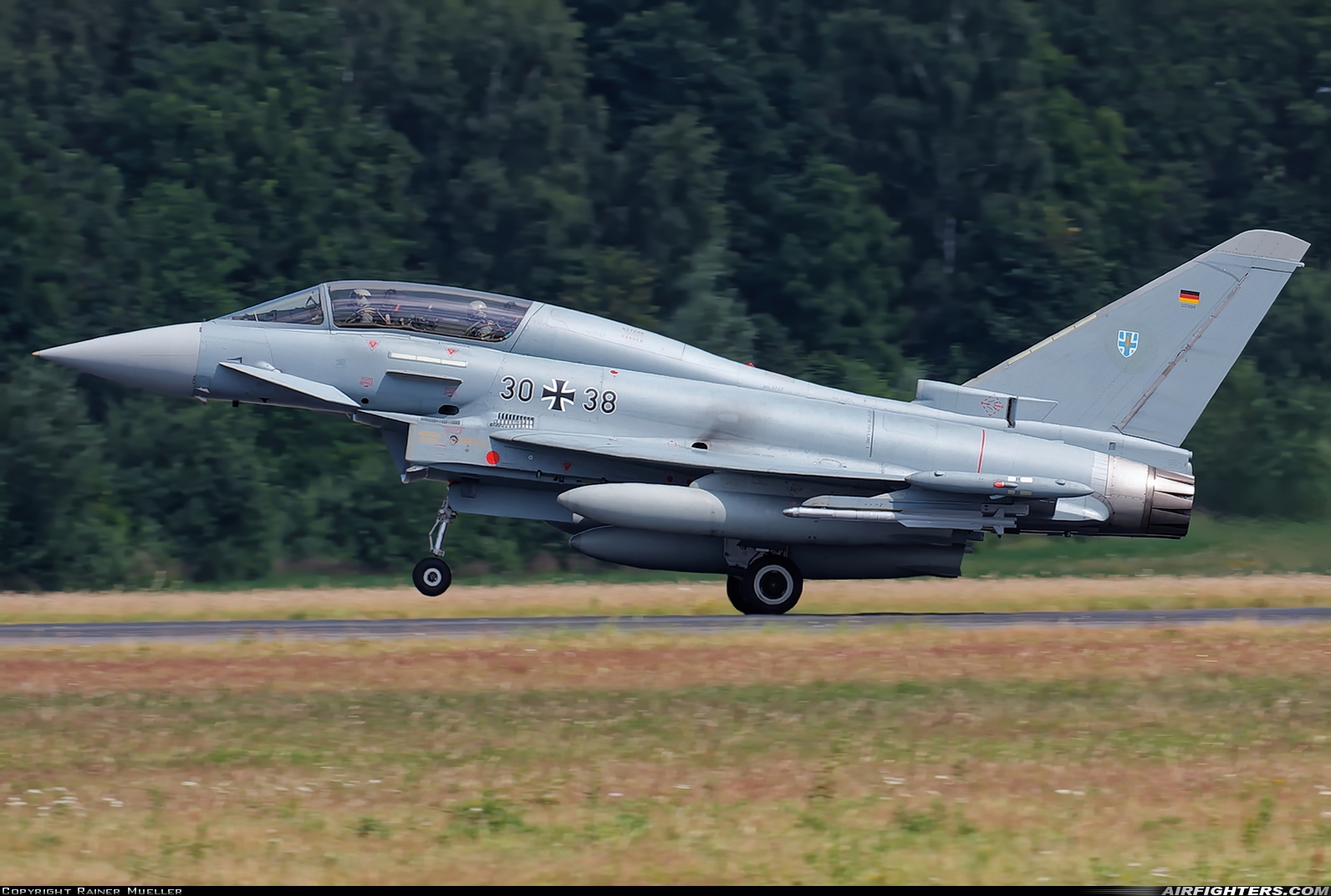 Germany - Air Force Eurofighter EF-2000 Typhoon T 30+38 at Rostock - Laage (RLG / ETNL), Germany
