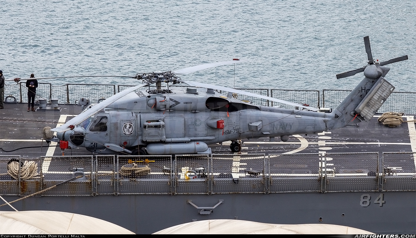 USA - Navy Sikorsky MH-60R Strikehawk (S-70B) 166547 at Off-Airport - Valetta Grand Harbour, Malta