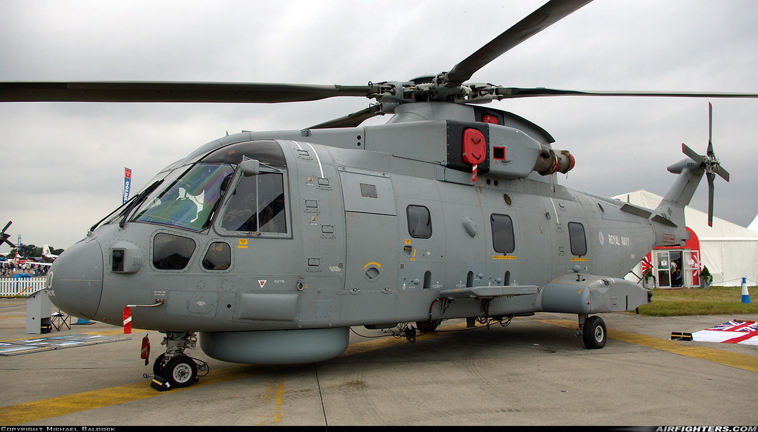 UK - Navy AgustaWestland Merlin HM1 (Mk111) ZH827 at Fairford (FFD / EGVA), UK