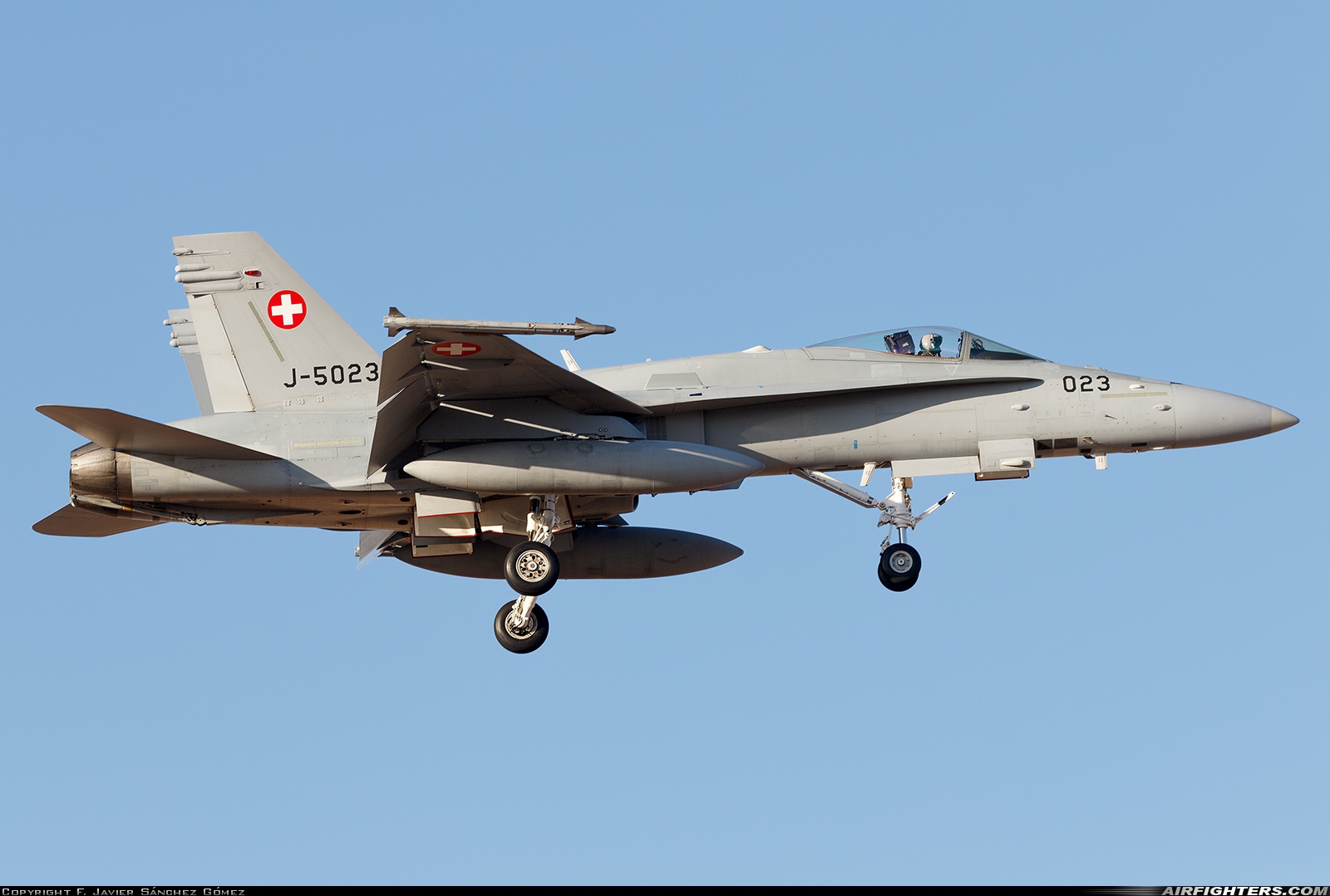 Switzerland - Air Force McDonnell Douglas F/A-18C Hornet J-5023 at Albacete (- Los Llanos) (LEAB), Spain