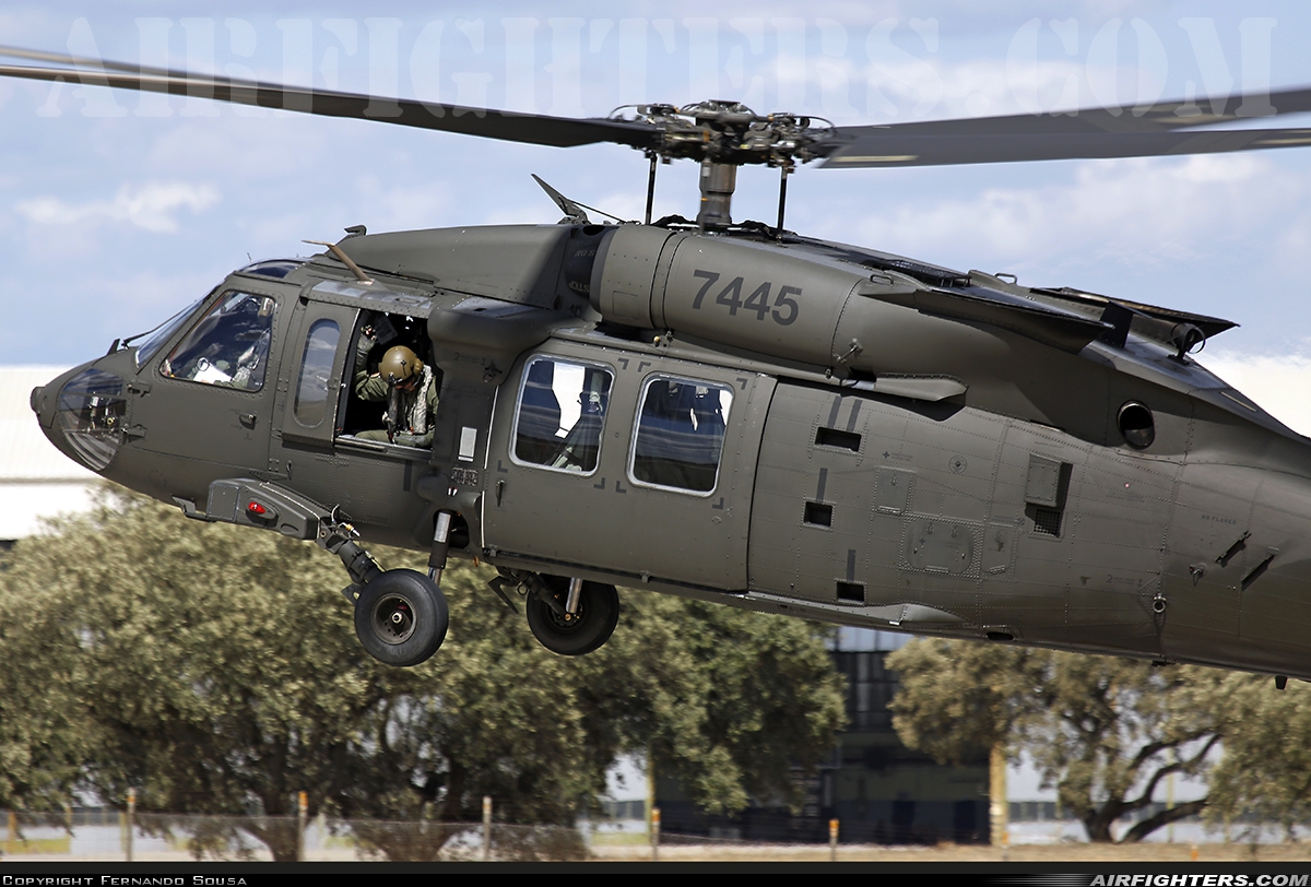 Slovakia - Air Force Sikorsky UH-60M Black Hawk (S-70A) 7445 at Beja (BA11) (LPBJ), Portugal