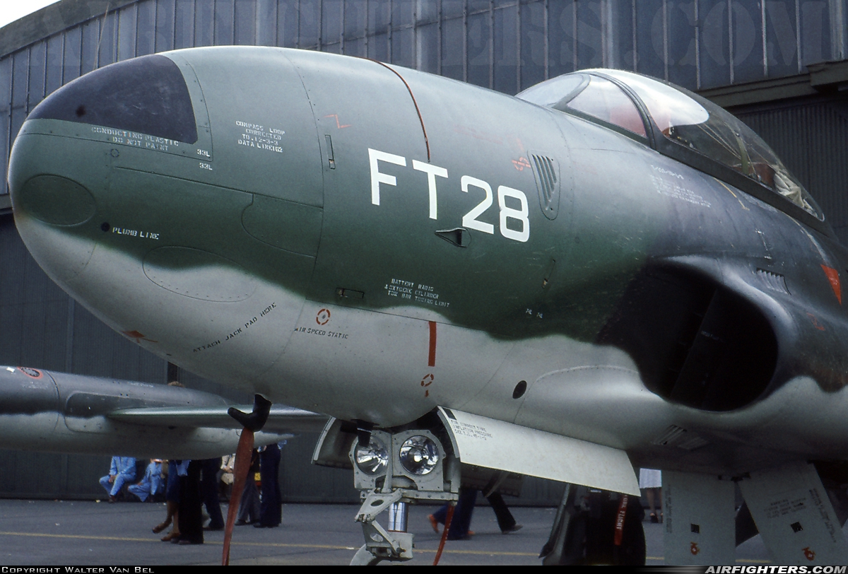 Belgium - Air Force Lockheed T-33A Shooting Star FT28 at St. Truiden (- Brustem) (EBST), Belgium
