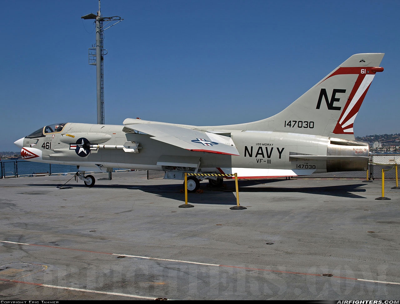 USA - Navy Vought F-8K Crusader 147030 at Off-Airport - San Diego, USA