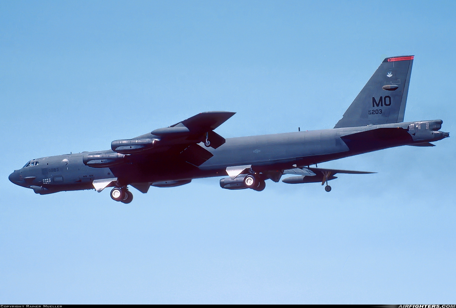 USA - Air Force Boeing B-52G Stratofortress 58-0203 at Atwater (Merced) - Castle (AFB) (MER / KMER), USA