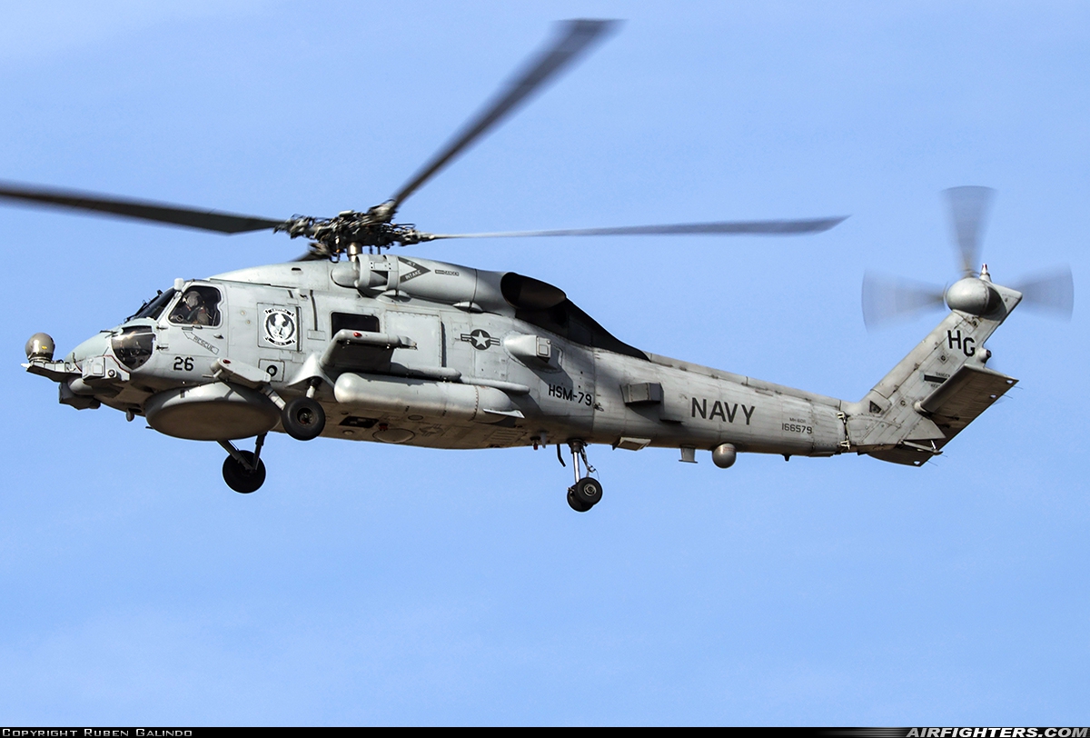 USA - Navy Sikorsky MH-60R Strikehawk (S-70B) 166579 at Albacete (- Los Llanos) (LEAB), Spain