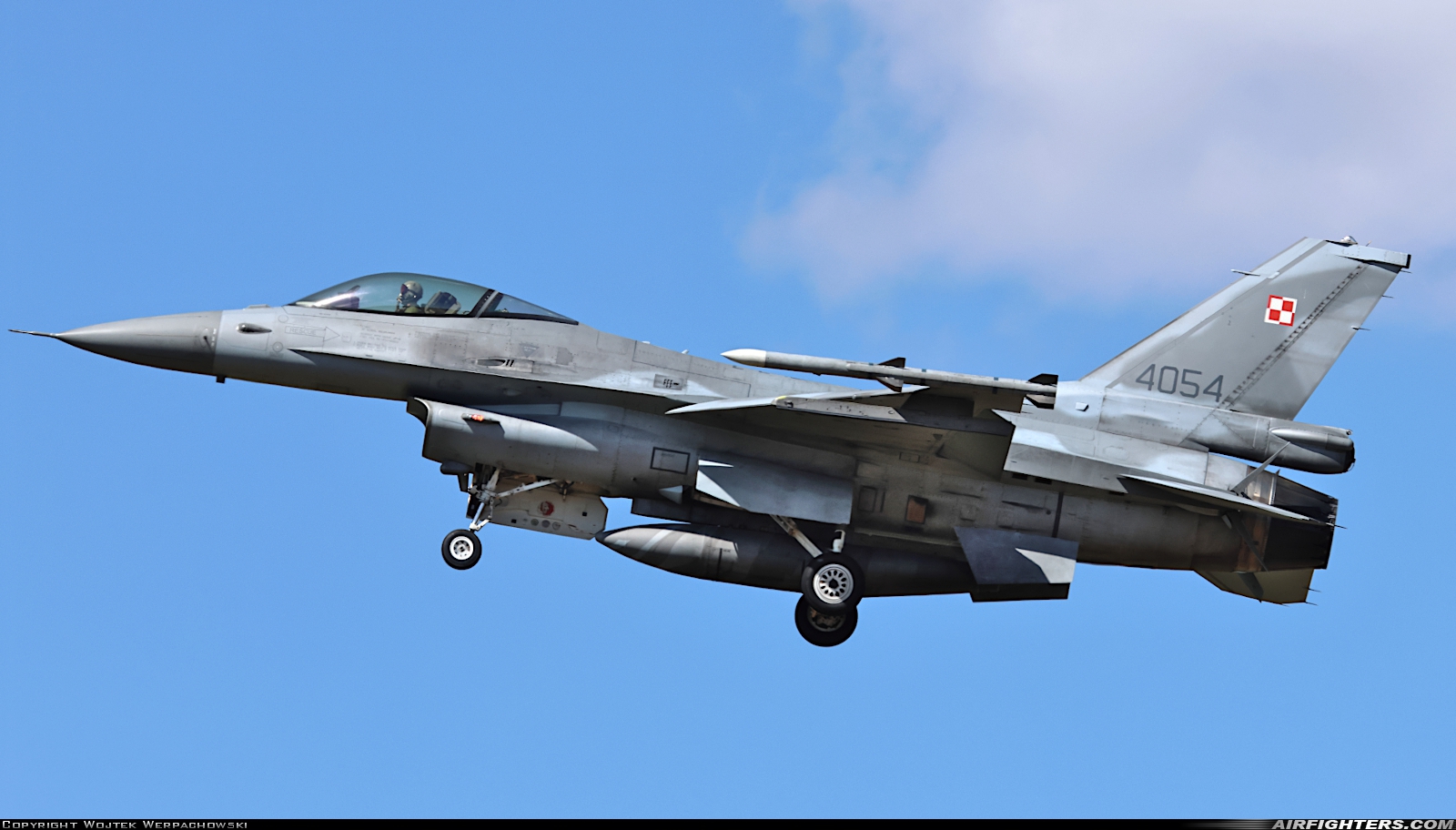 Poland - Air Force General Dynamics F-16C Fighting Falcon 4054 at Lask (EPLK), Poland