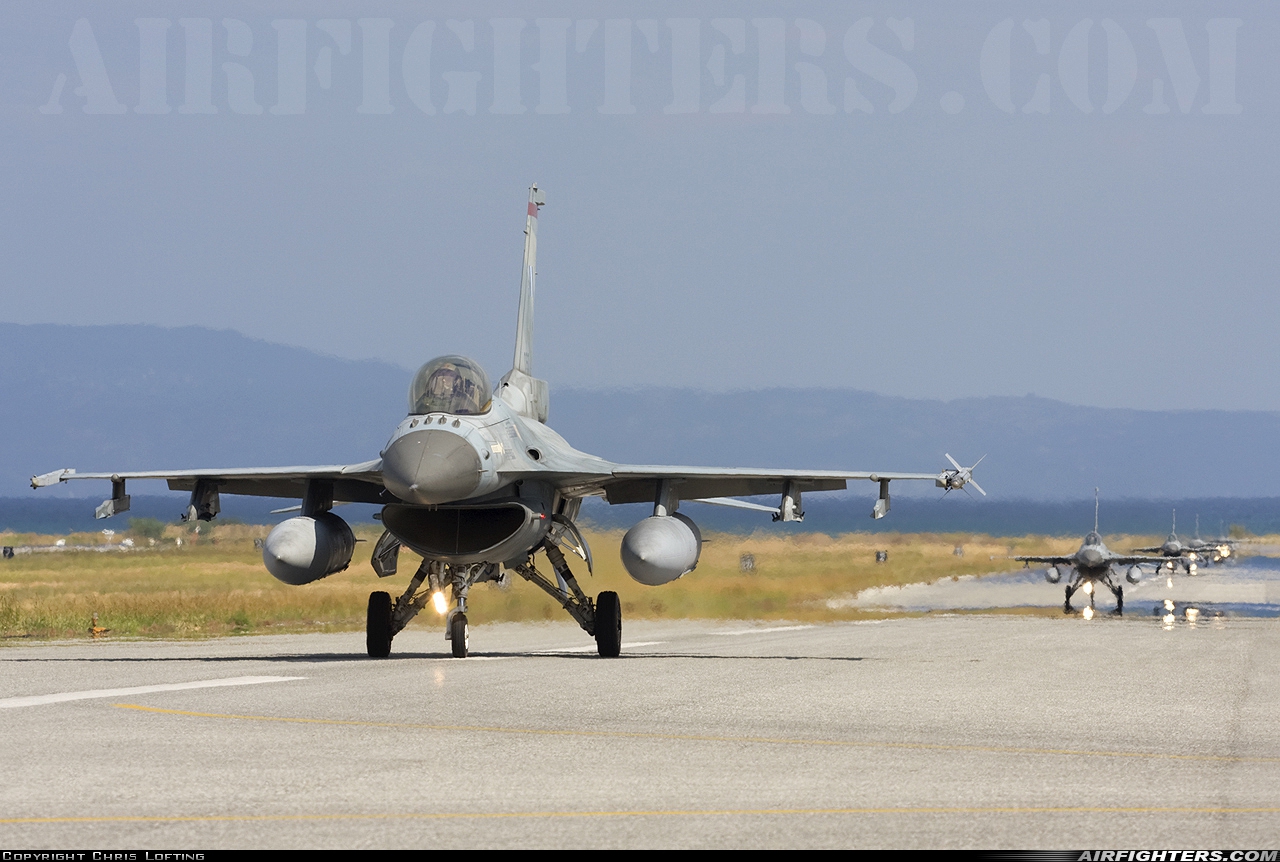 Greece - Air Force General Dynamics F-16C Fighting Falcon 060 at Nea Anghialos (VOL / LGBL), Greece