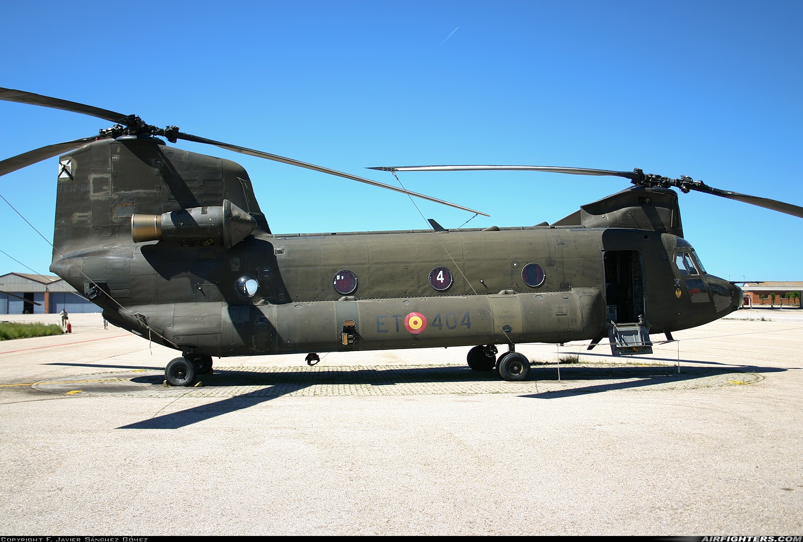 Spain - Army Boeing Vertol CH-47D Chinook HT.17-04 at Madrid - Colmenar Viejo (LECV), Spain
