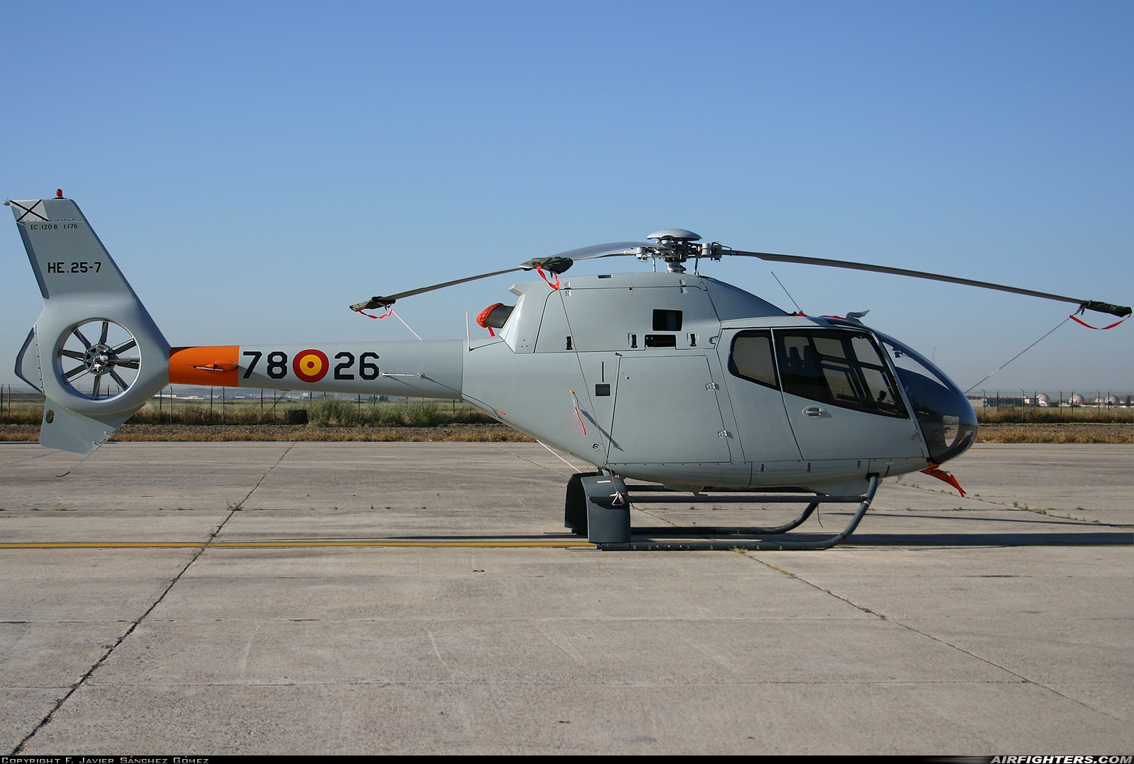 Spain - Air Force Eurocopter EC-120B Colibri HE.25-7 at Madrid - Getafe (LEGT), Spain