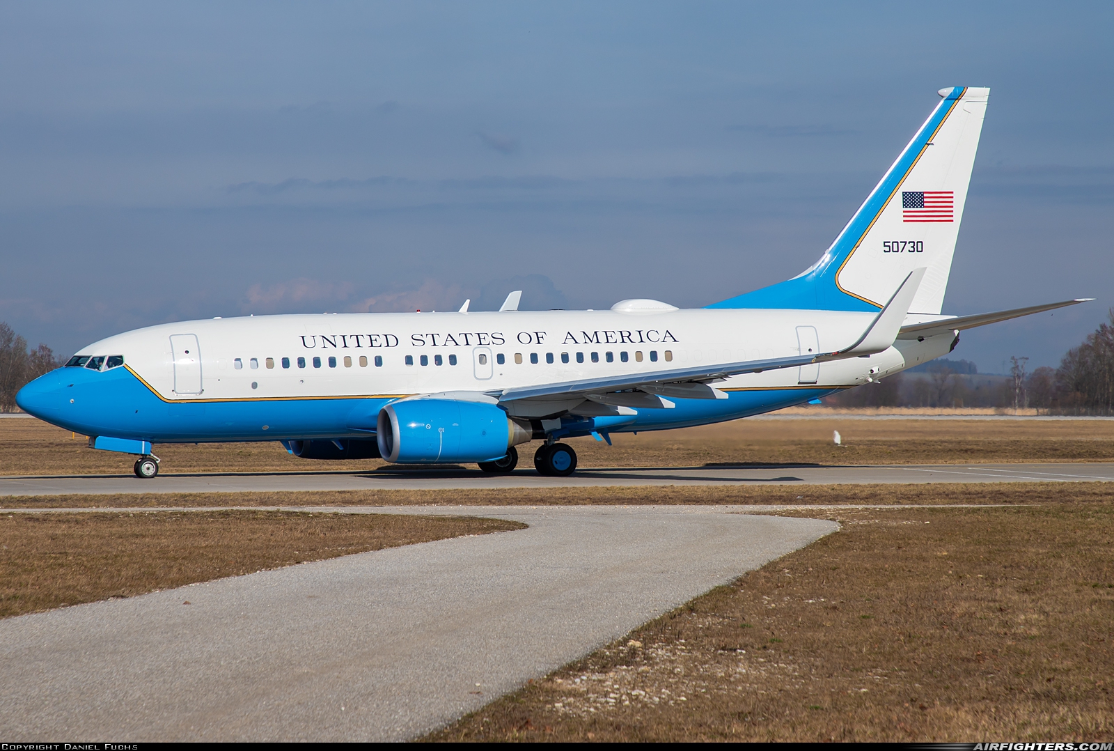 USA - Air Force Boeing C-40C (737-7CP BBJ) 05-0730 at Munich (- Franz Josef Strauss) (MUC / EDDM), Germany