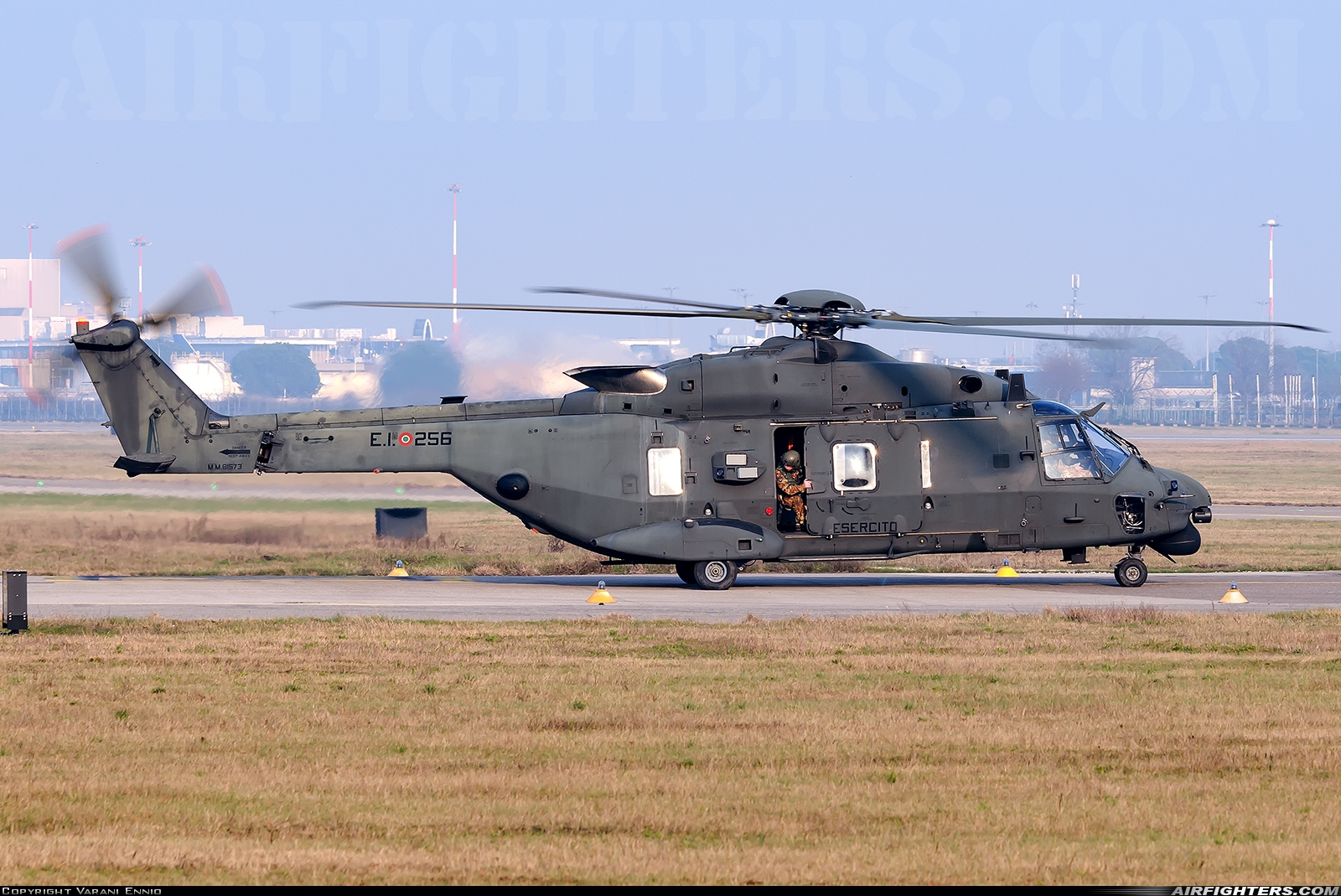 Italy - Army NHI MH-90A (NH-90TTH) MM81573 at Verona - Villafranca (Valerio Catullo) (VRN / LIPX), Italy