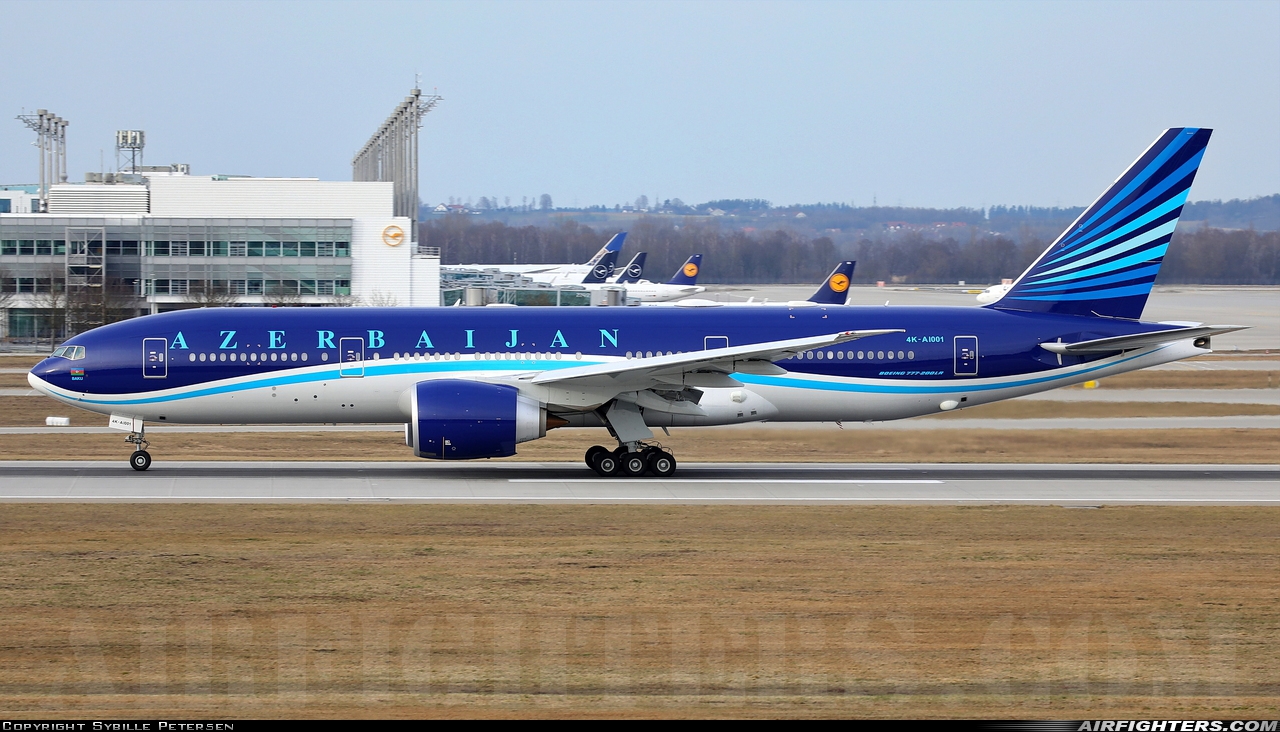Azerbaijan - Government Boeing 777-2FB/LR 4K-AI001 at Munich (- Franz Josef Strauss) (MUC / EDDM), Germany