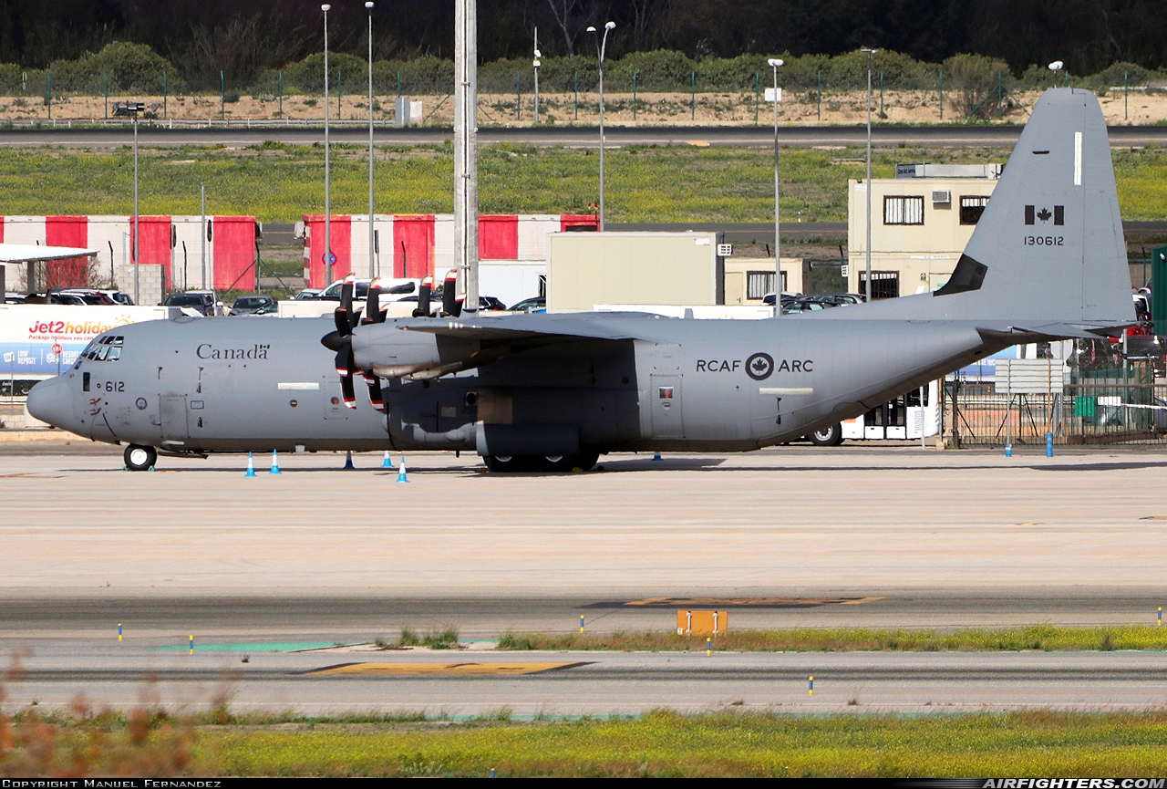 Canada - Air Force Lockheed Martin CC-130J Hercules (C-130J-30 / L-382) 130612 at Malaga (AGP / LEMG), Spain
