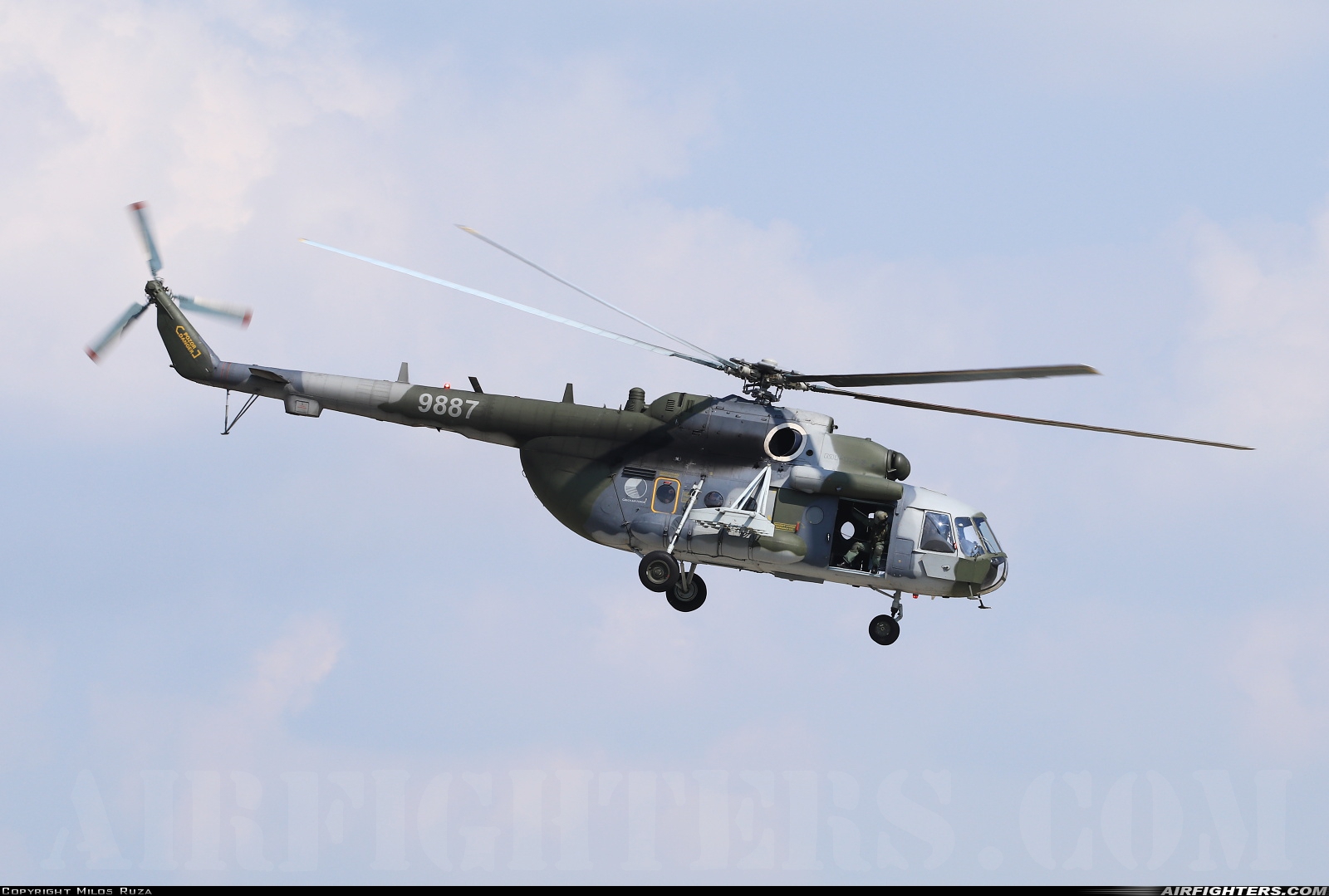 Czech Republic - Air Force Mil Mi-171Sh 9887 at Off-Airport - Kraliky, Czech Republic