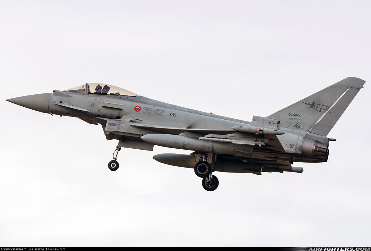 Italy - Air Force Eurofighter EF-2000 Typhoon S MM7327 at Albacete (- Los Llanos) (LEAB), Spain