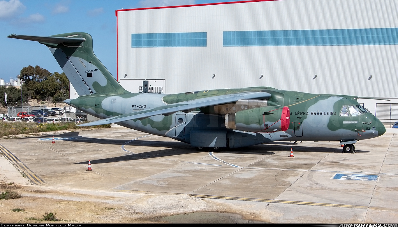Brazil - Air Force Embraer KC-390 PT-ZNG at Luqa - Malta International (MLA / LMML), Malta