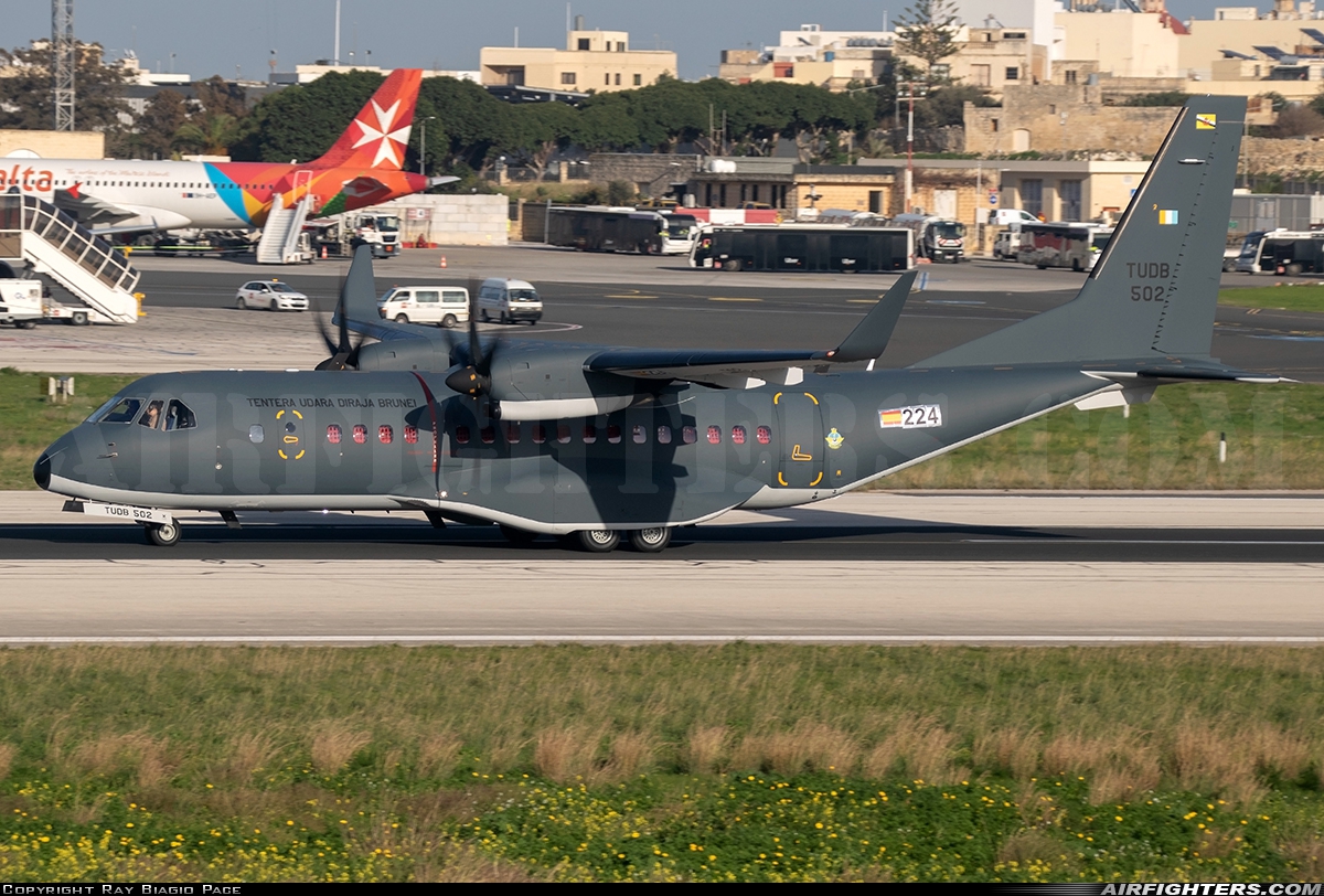 Brunei - Air Force CASA C-295W TUDB-502 at Luqa - Malta International (MLA / LMML), Malta