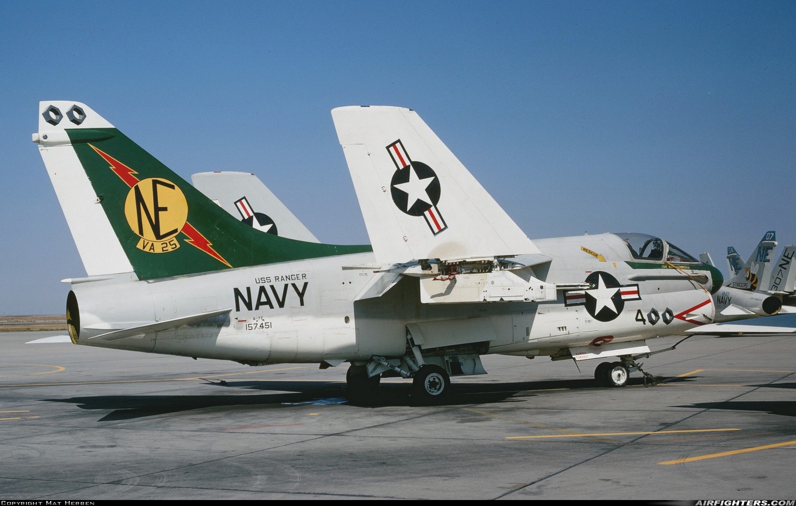 USA - Navy LTV Aerospace A-7E Corsair II 157451 at Lemoore - NAS / Reeves Field (NLC), USA