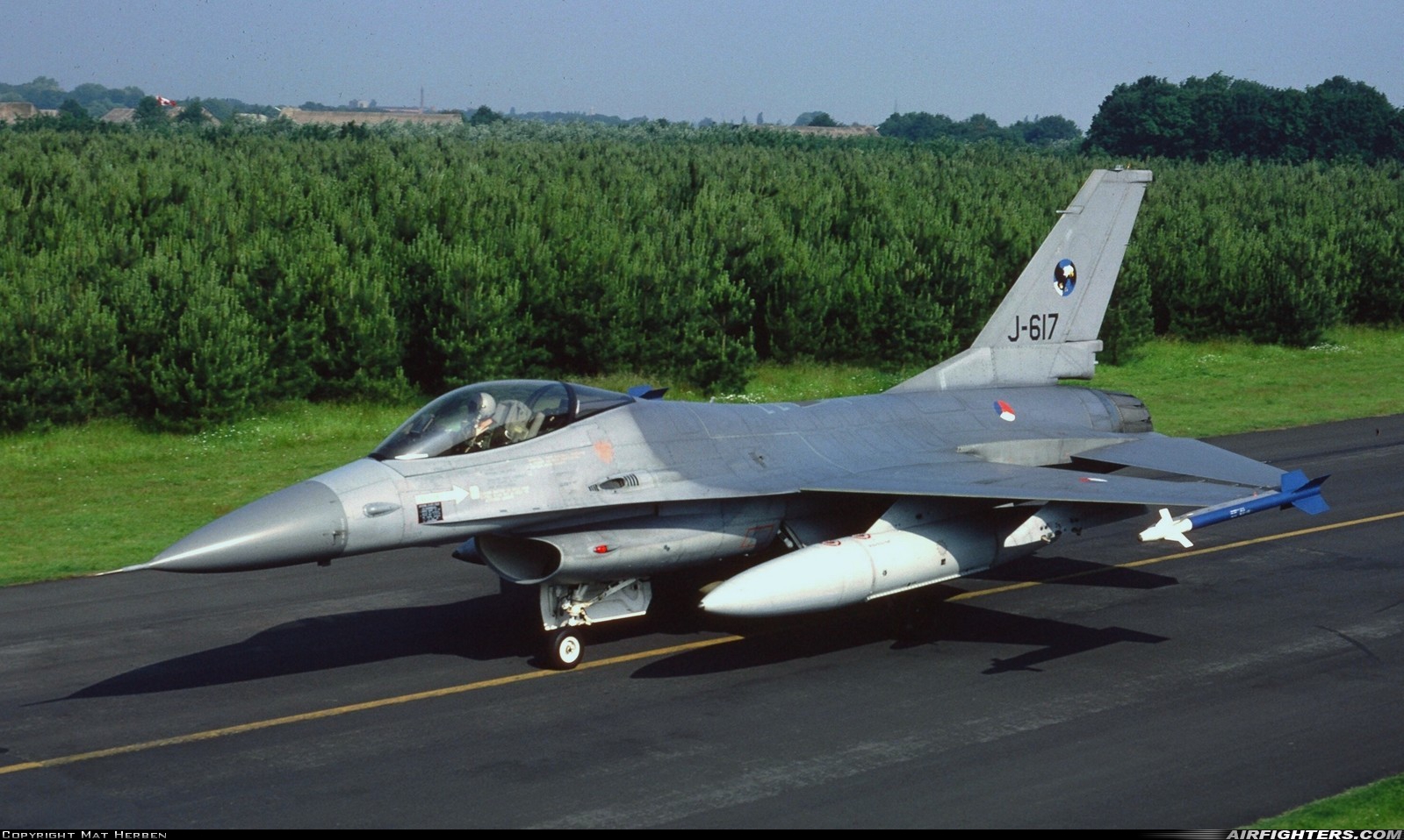 Netherlands - Air Force General Dynamics F-16A Fighting Falcon J-617 at Breda - Gilze-Rijen (GLZ / EHGR), Netherlands