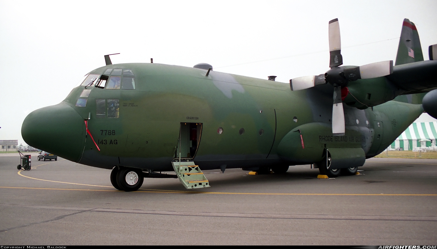 USA - Air Force Lockheed C-130E Hercules (L-382) 63-7788 at Fairford (FFD / EGVA), UK