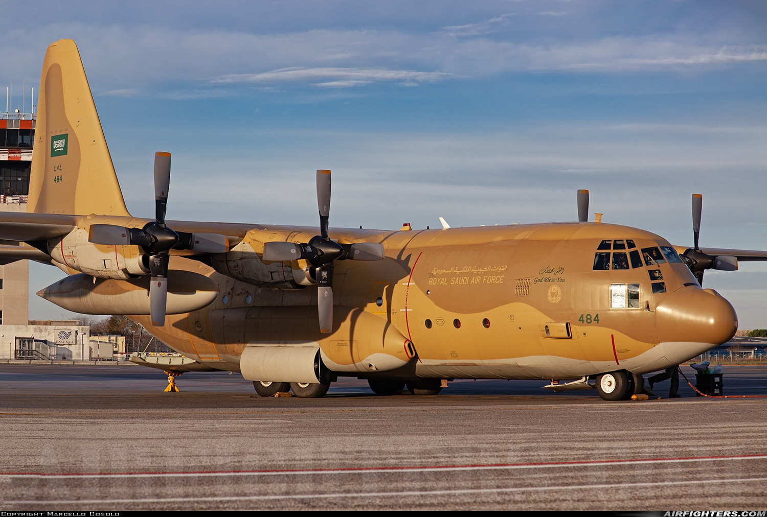 Saudi Arabia - Air Force Lockheed C-130H Hercules (L-382) 484 at Trieste - Ronchi dei Legionari (TRS / LIPQ), Italy