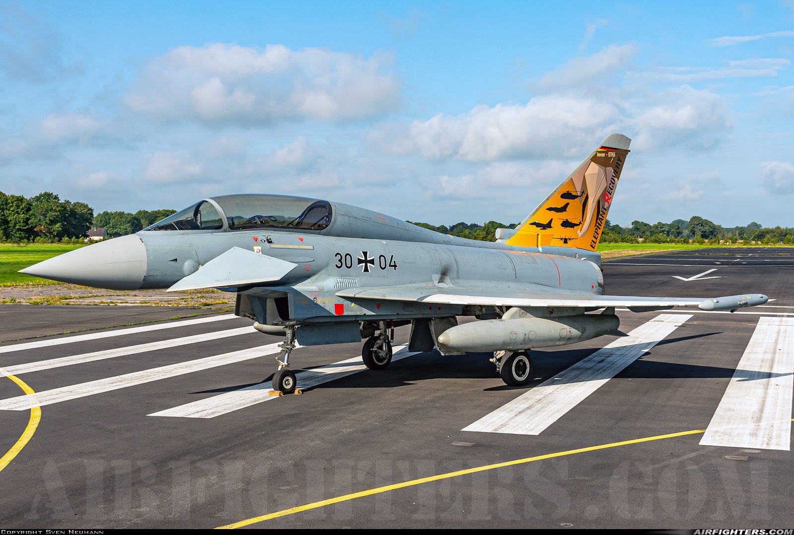 Germany - Air Force Eurofighter EF-2000 Typhoon T 30+04 at Jever (ETNJ), Germany