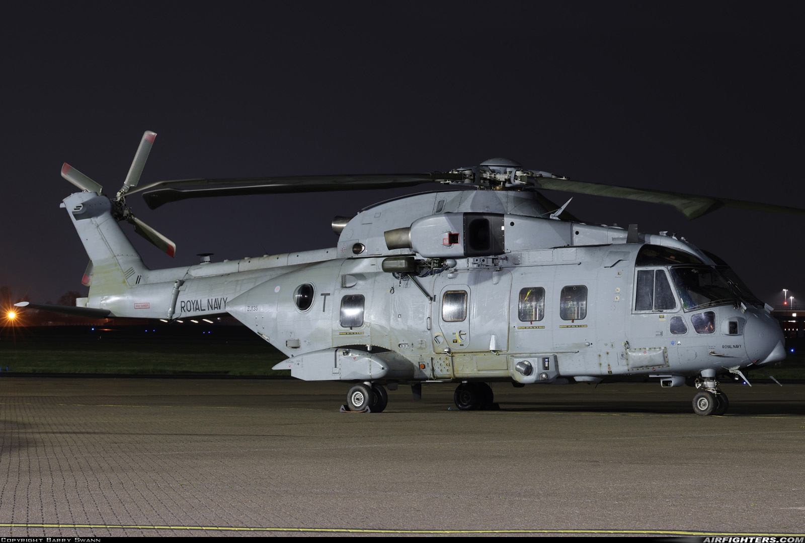 UK - Navy AgustaWestland Merlin HC4 ZJ135 at Northolt (NHT / EGWU), UK