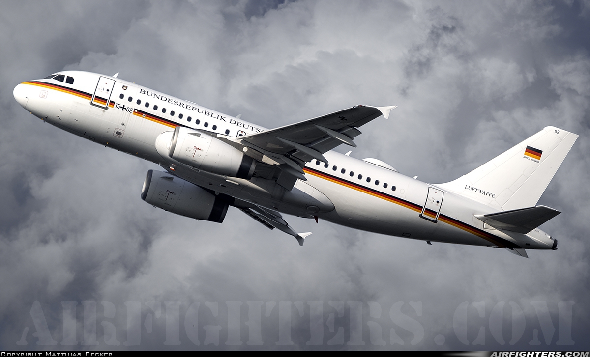 Germany - Air Force Airbus A319-133X 15+02 at Ramstein (- Landstuhl) (RMS / ETAR), Germany