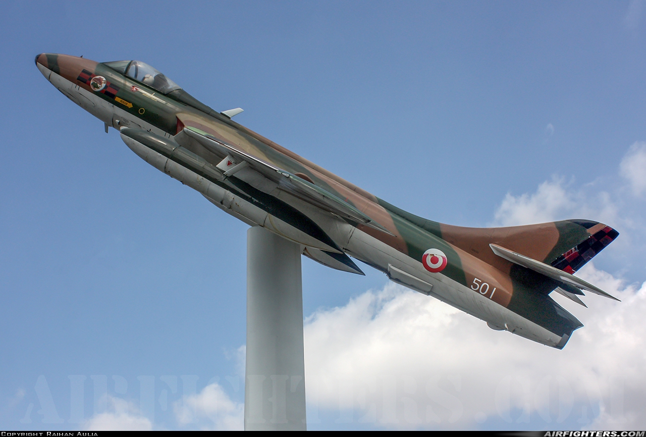 Singapore - Air Force Hawker Hunter F74S 501 at Paya Lebar (QPG/WSAP), Singapore