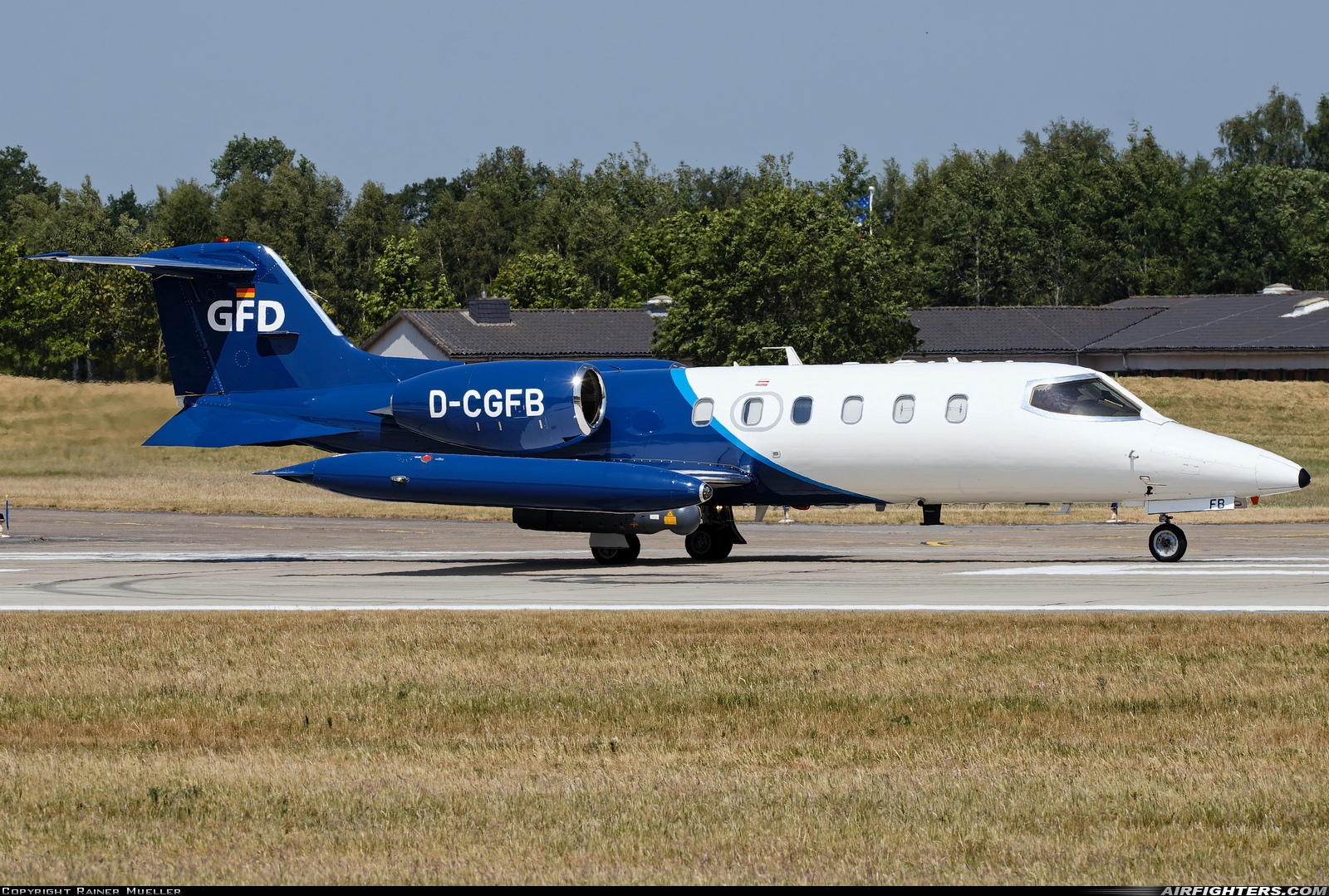 Company Owned - GFD Learjet 35A D-CGFB at Hohn (ETNH), Germany