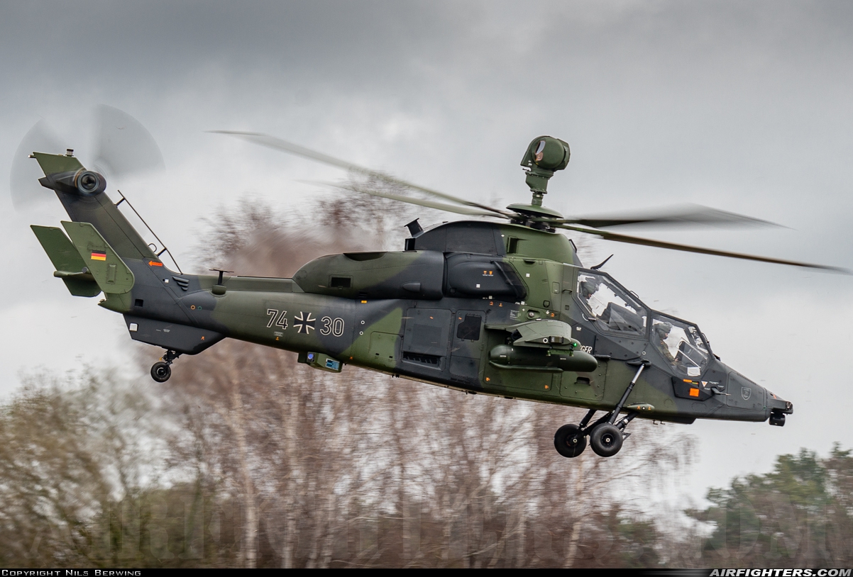 Germany - Army Eurocopter EC-665 Tiger UHT 74+30 at Stendal-Borstel (EDOV), Germany