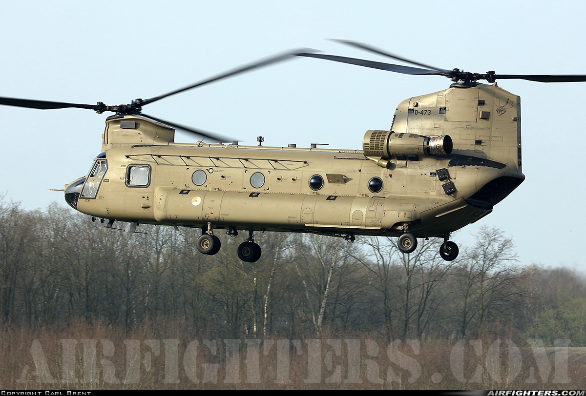 Netherlands - Air Force Boeing Vertol CH-47F Chinook D-473 at Breda - Gilze-Rijen (GLZ / EHGR), Netherlands