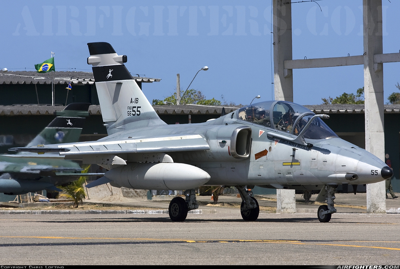 Brazil - Air Force AMX International A-1B 5655 at Fortaleza - Pinto Martins (FOR / SBFZ), Brazil