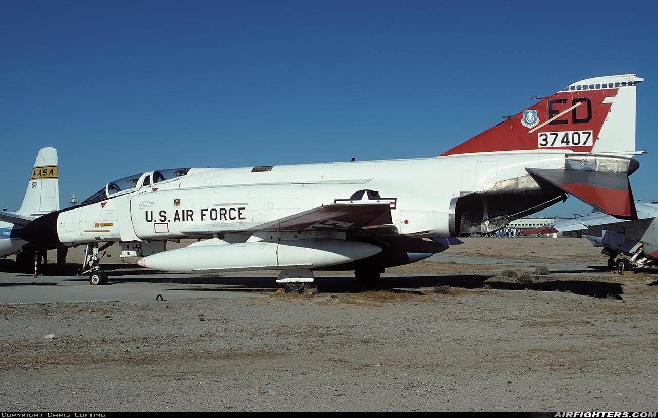 USA - Air Force McDonnell Douglas NF-4C Phantom II 63-7407 at Edwards - AFB (EDW / KEDW), USA