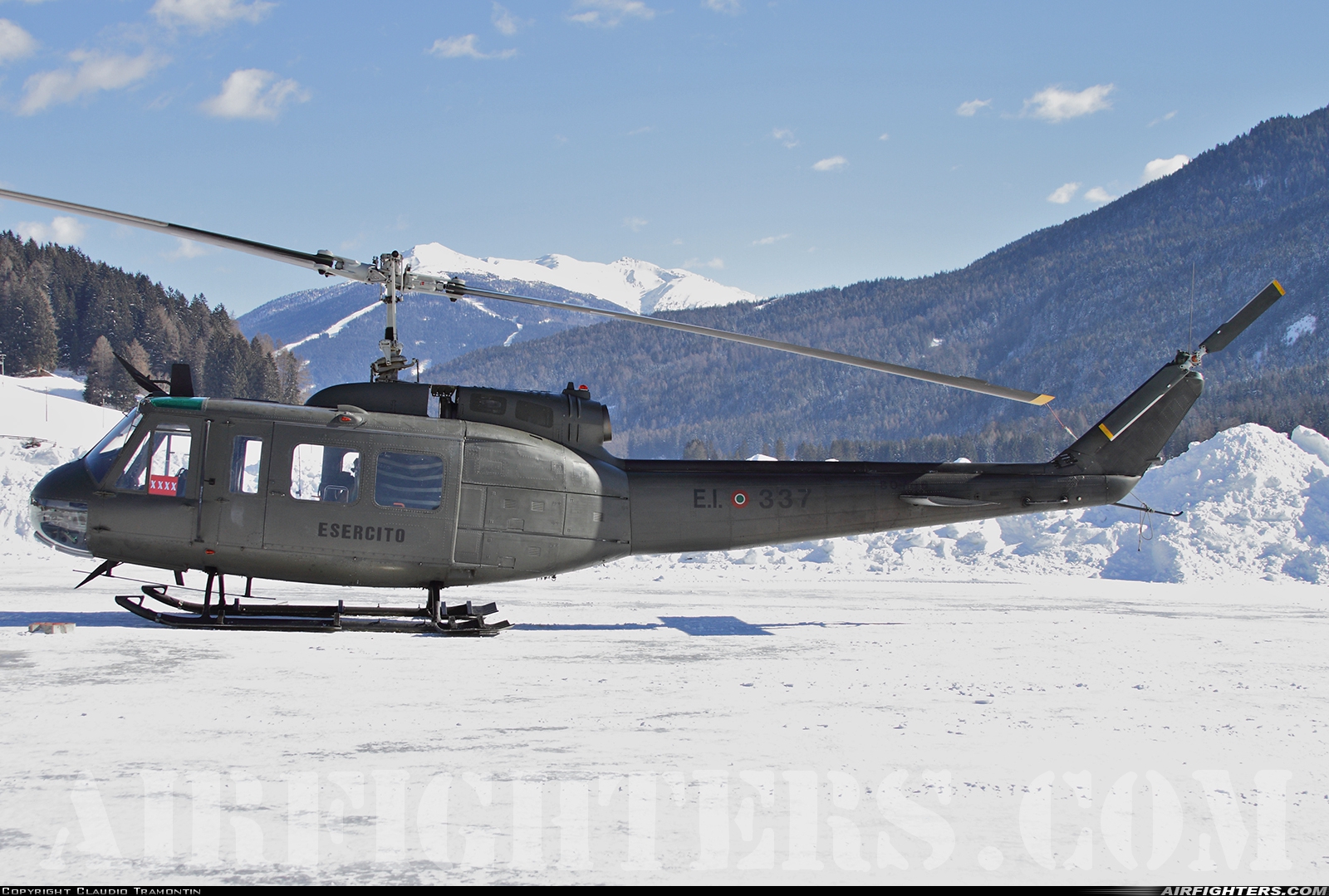 Italy - Army Agusta-Bell AB-205A MM80708 at Dobbiaco (LIVD), Italy