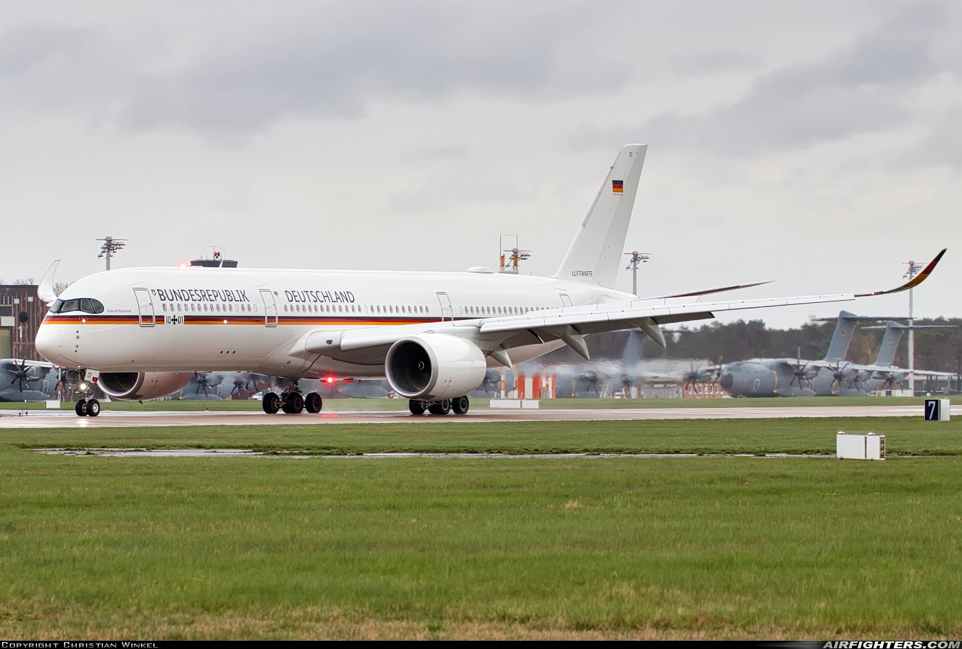 Germany - Air Force Airbus A350-941 10+01 at Wunstorf (ETNW), Germany