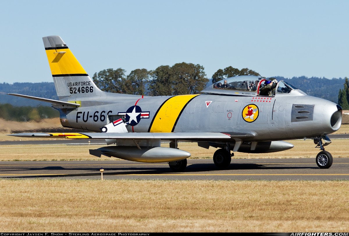 Private North American F-86F Sabre NX860AG at Portland - Portland-Hillsboro (HIO), USA