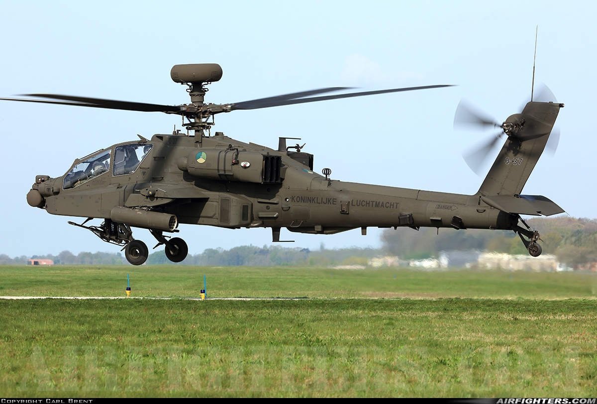 Netherlands - Air Force Boeing AH-64E Apache Guardian Q-37 at Breda - Gilze-Rijen (GLZ / EHGR), Netherlands