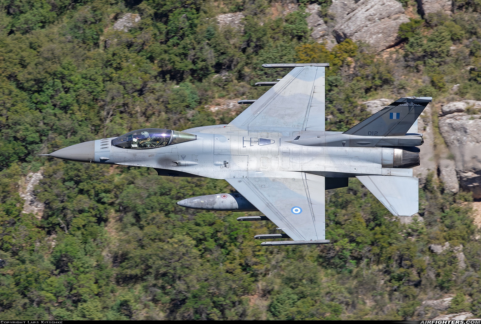 Greece - Air Force General Dynamics F-16C Fighting Falcon 012 at Off-Airport - Vouraikos Canyon, Greece