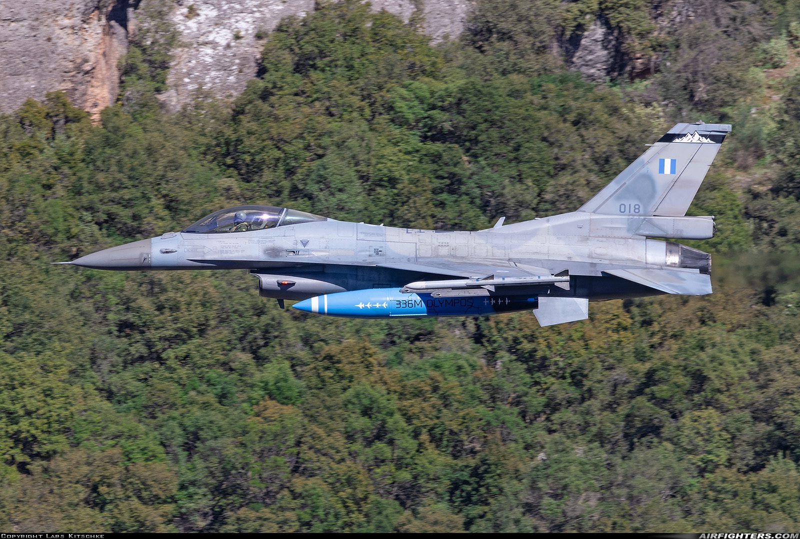Greece - Air Force General Dynamics F-16C Fighting Falcon 018 at Off-Airport - Vouraikos Canyon, Greece