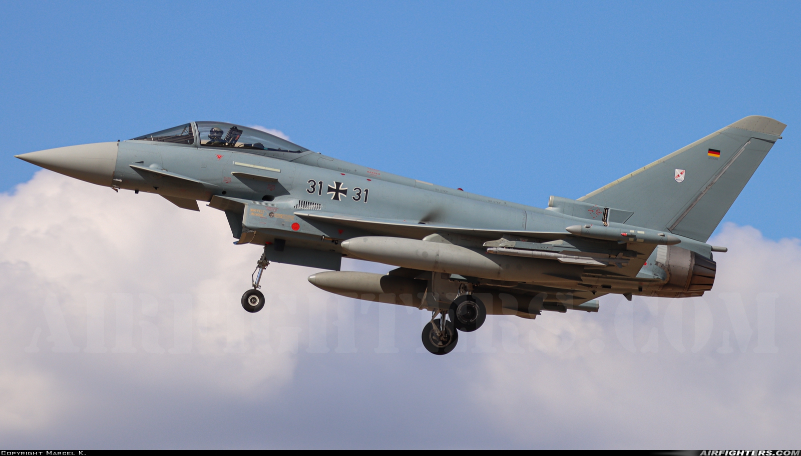 Germany - Air Force Eurofighter EF-2000 Typhoon S 31+31 at Norvenich (ETNN), Germany