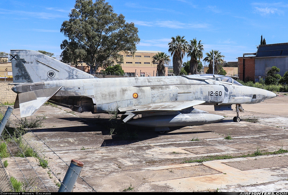 Spain - Air Force McDonnell Douglas RF-4C Phantom II CR.12-51 at Seville (- San Pablo) (SVQ / LEZL), Spain
