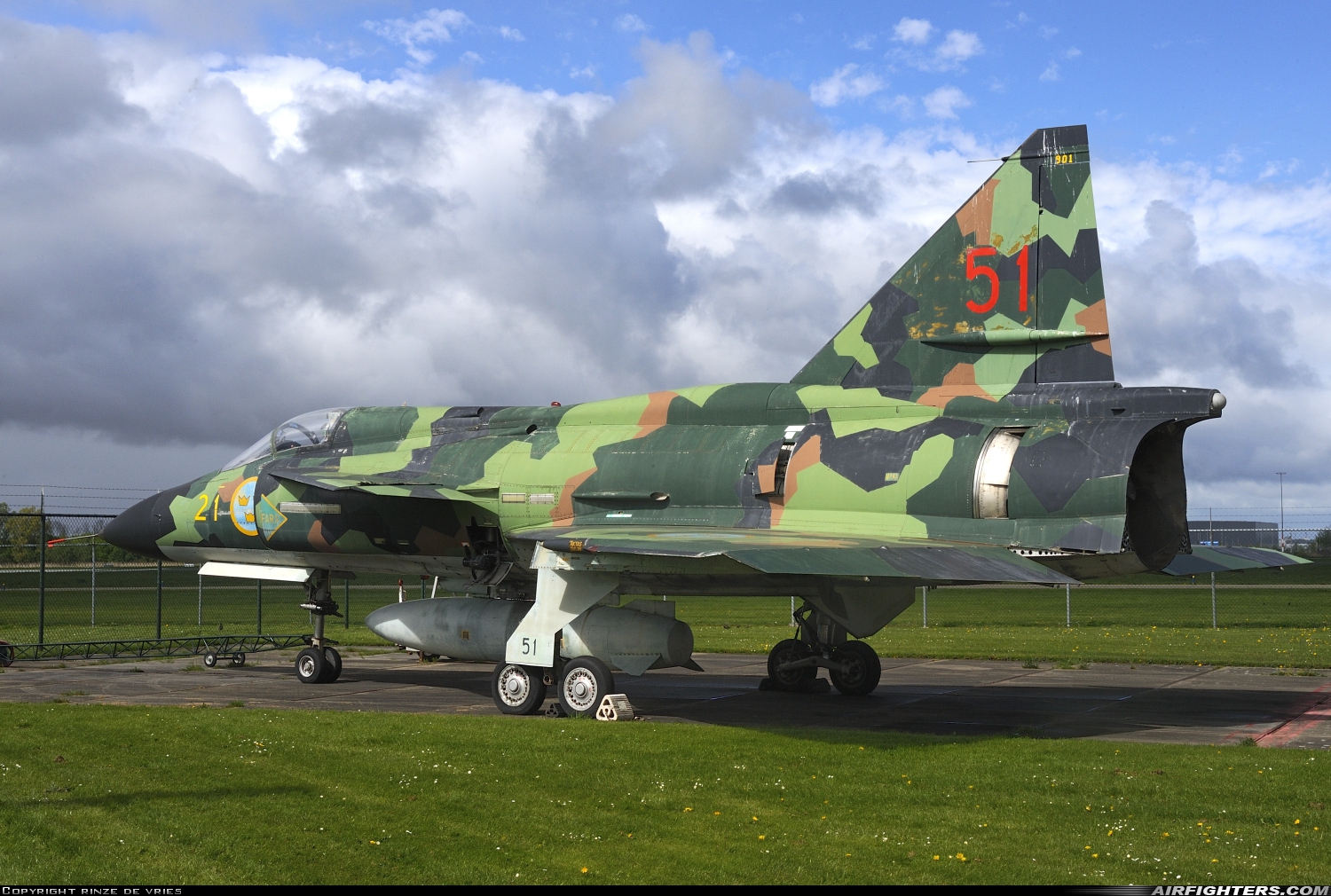 Sweden - Air Force Saab AJSH37 Viggen 37901 at Lelystad (LEY / EHLE), Netherlands