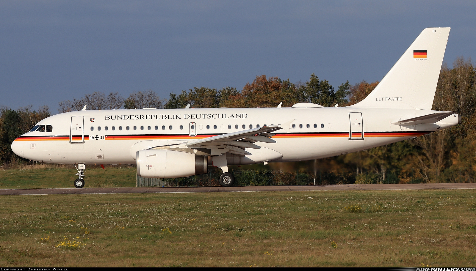 Germany - Air Force Airbus A319-133X 15+01 at Wunstorf (ETNW), Germany