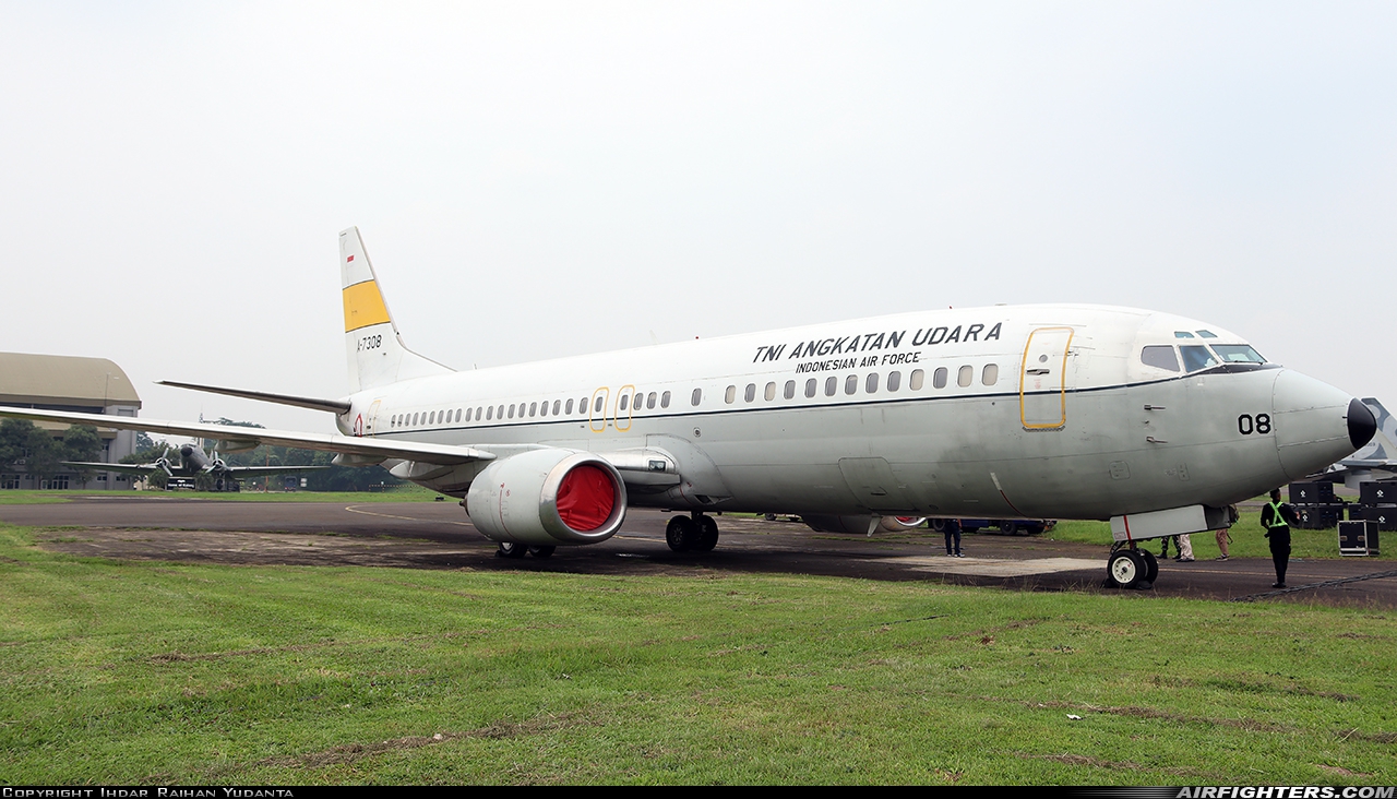 Indonesia - Air Force Boeing 737-4Y0 A-7308 at Jakarta - Halim Perdanakusumah (HLP / WIHH), Indonesia
