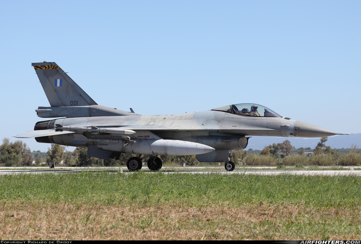 Greece - Air Force General Dynamics F-16C Fighting Falcon 001 at Andravida (Pyrgos -) (PYR / LGAD), Greece