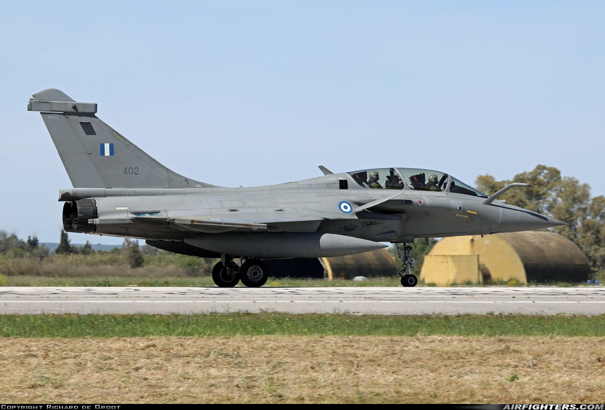 Greece - Air Force Dassault Rafale DG 402 at Andravida (Pyrgos -) (PYR / LGAD), Greece