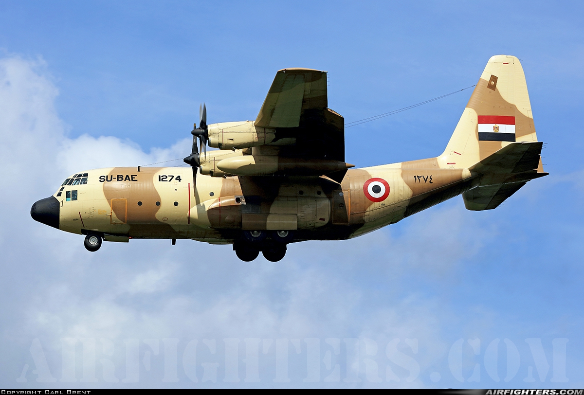Egypt - Air Force Lockheed C-130H Hercules (L-382) 1274 at Eindhoven (- Welschap) (EIN / EHEH), Netherlands